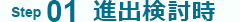 Step01 進出検討時